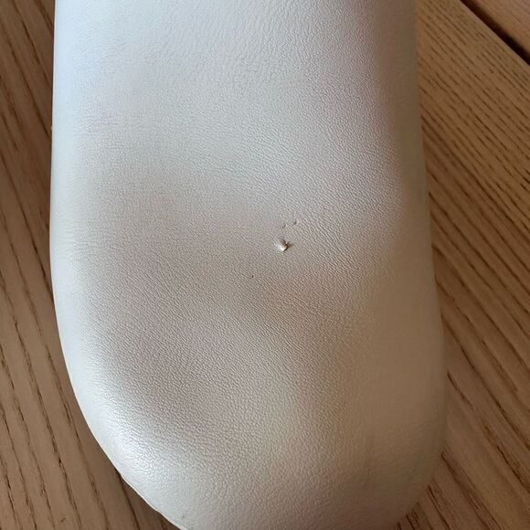 Vollsja Geniune Leather Wooden Clogs Made in EU White size 40/ 10 - Picture 3 of 10